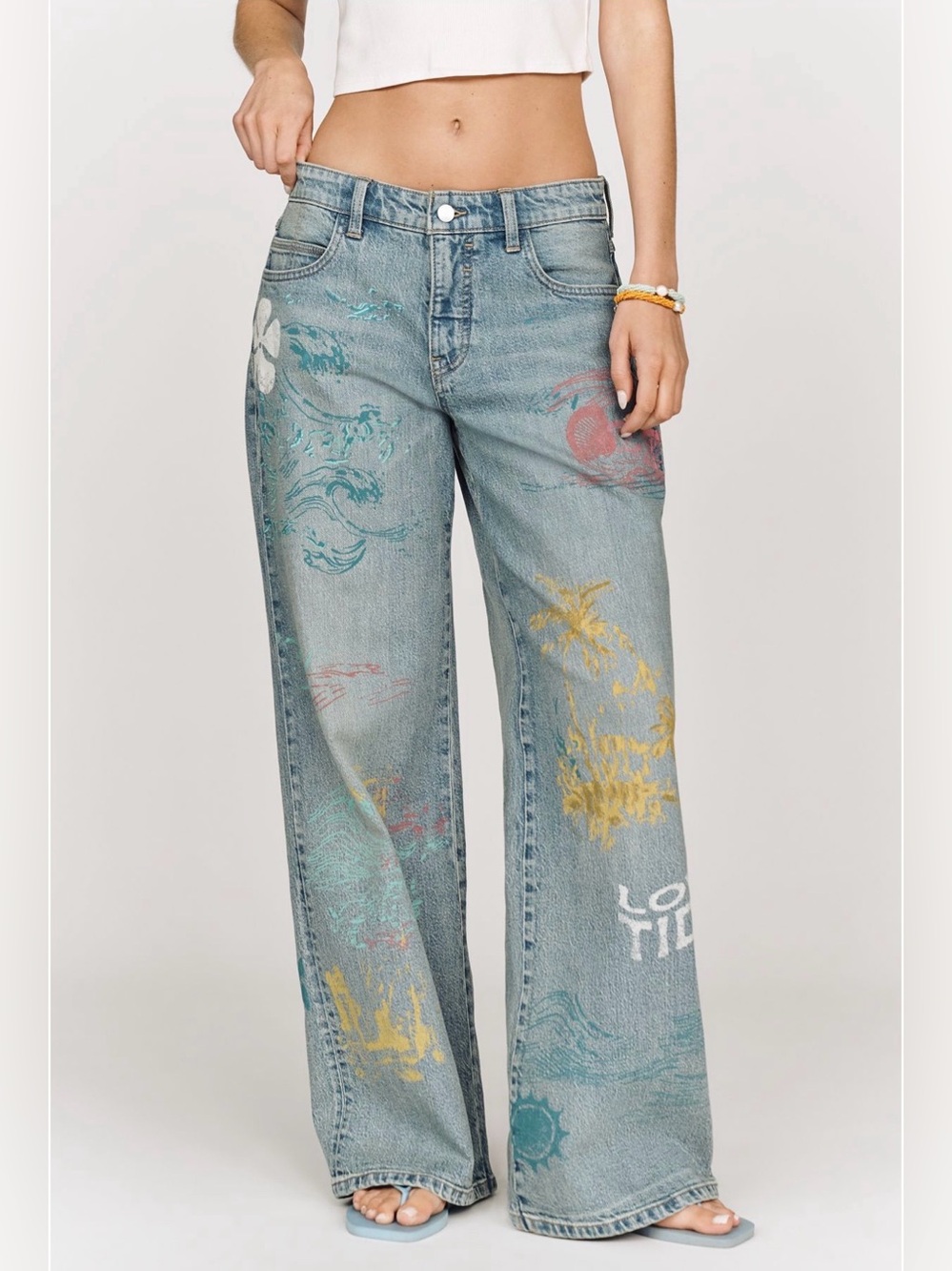 Anthropologie Pilcro Esme Mid-Rise Wide-Leg Jeans 28